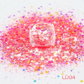 Wholesale mixed  polyester chunky LD series glitter for ornament all festivals Christmas wedding cosmetics crafts stationeries